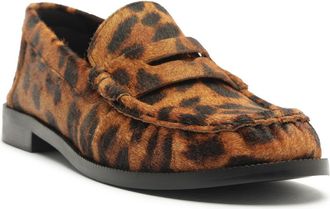Schutz Tyche Penny Loafer in Animal Print at Nordstrom, Size 6.5