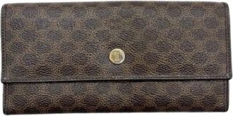 Celine Pre-owned Wallets, female, Brown, Size: ONE SIZE Pre-owned Vintage Long wallet (bi-fold)