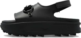 Gucci (WMNS) Gucci Interlocking G Platform Sandal Black 742435-JAAC9-1000