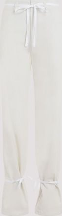 Christophe Lemaire White Cotton Straight Pants