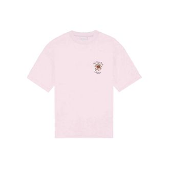 Dr&ocirc;le de Monsieur Ribbed Rose-print T-shirt