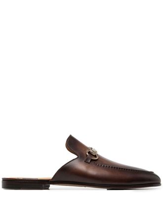 Magnanni horsebit-buckle slip-on loafers - Brown