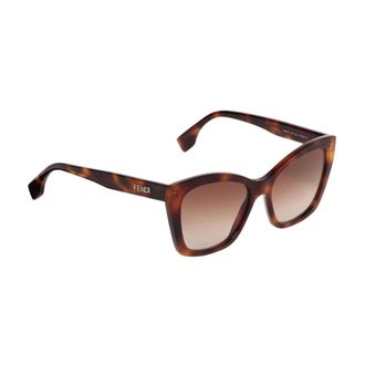 Fendi Accessoires, Dames, Bruin, ONE Size, Cat Eye Zonnebril