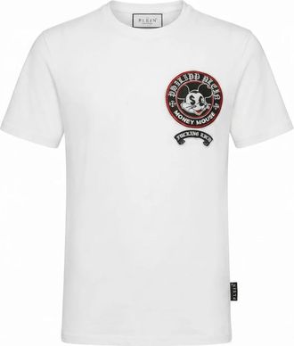 Philipp Plein Money Mouse Jersey T-Shirt - Heren - T-shirts - Wit - S - Katoen - Tops