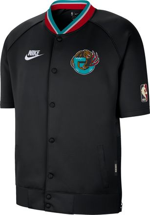 Nike Memphis Grizzlies Hardwood Classics Nike Mens Dri-FIT NBA Short-Sleeve Jacket in Black | IF4361-010