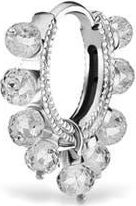 Maria Tash Diamond Coronet Hoop Earring in White Gold at Nordstrom, Size 6.5