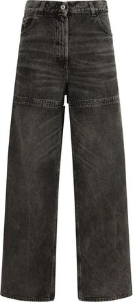 The Attico Cut-Out Jeans - Dames - Loose Fit Jeans - Grijs - W26 - Katoen - Jeans