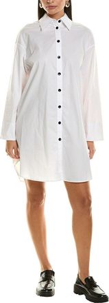 Proenza Schouler White Label Soft Poplin Button-Down Shirtdress