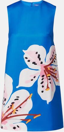 LEO LIN Miniabito Yvonne in raso con stampa floreale