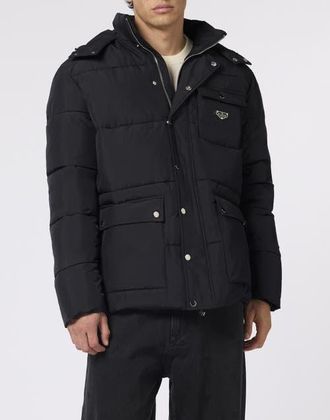 Philipp Plein Nylon Jacket Gothic Plein Men in Black at Nordstrom, Size Xxx-Large Eu