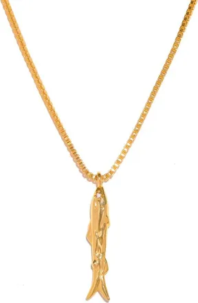 Girls Crew Fish Pendant Necklace in Gold at Nordstrom
