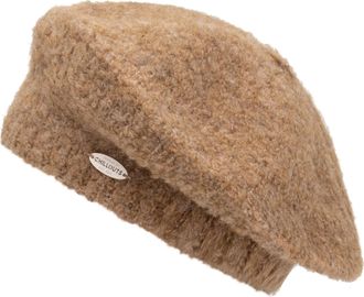 Chillouts Baskenm&uuml;tze CHILLOUTS Odett Hat, Damen, braun (camel), Strick, Materialmix, meliert, unifarben, M&uuml;tzen Baskenm&uuml;tze, mit lockerer Passform