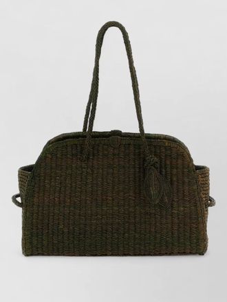 Jacquemus le turismo raphia beach tote bag