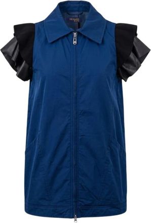 Trussardi Giacca Corta con Zip - - Jackets - Donna - Blu - S