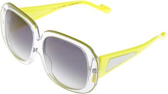 Courrèges oversized sunglasses - Giallo