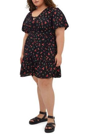 City Chic Daphne Floral Dress in Ditsy Daydream at Nordstrom Rack, Size 20W