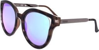 Guess Blue Mirror Butterfly Ladies Sunglasses GF0323 53X 54