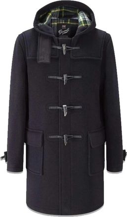 Gloverall Morris Duffle Coat - Heren - Parka Jassen - Blauw - S - Wol - Jassen