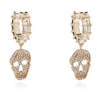 Alexander McQueen Oorbellen met glinsterende kristallen - Dames - Oorbellen - Geel - ONE Size - Accessoires