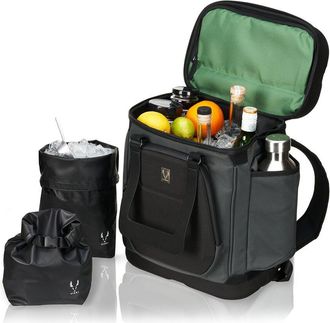 Viski Insulated Black Cooler Backpack