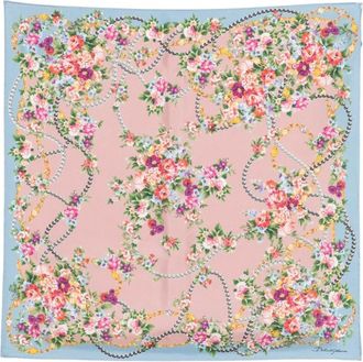 Dolce & Gabbana Silky Scarves, female, Multicolor, Size: ONE SIZE Foulard Det Perlas