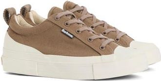 Barbour Stanhope Canvas Low Top Sneaker in Taupe at Nordstrom, Size 6
