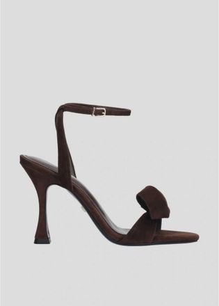 Lola Cruz Womens Ankle Strap Buckle Closure Sandal In Maroon