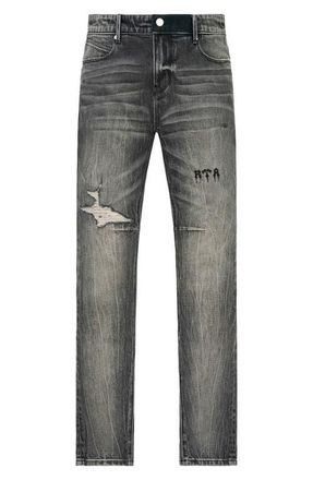 Rta Bryant Ripped Skinny Jeans in Ash Faded Rta at Nordstrom, Size 42