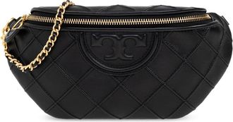 Tory Burch Belt Bag Fleming Soft - Dames - Heuptassen - Zwart - ONE Size - Leer - Tassen
