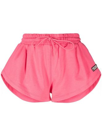 Msgm Shorts sportivi con applicazione - Rosa