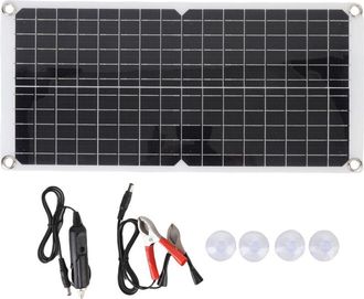 OEM Kit De Panel Solar Monocristalino Flexible De 17 W, 18 V Y 0,94 A Con Puerto Usb Para Autocaravana, Barco Y Uso Marino