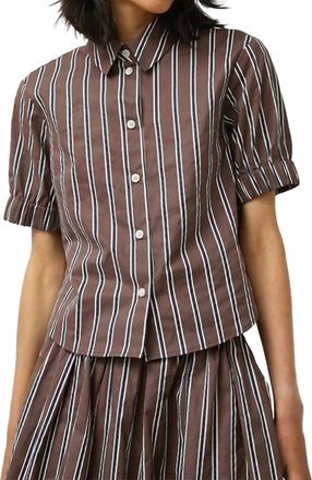 No.6 Store Chloe Top In Cambridge Brown