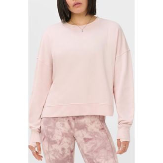 Sweaty Betty After Class Crop Sweatshirt in Sundust Pink at Nordstrom, Size Xx-Large