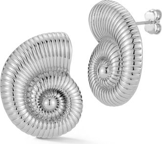 Glaze Jewelry Shell Earrings in Silver at Nordstrom Rack