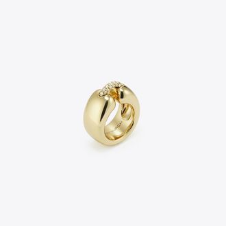 Tory Burch Womens Pierced Ring, size 7