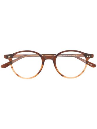 Epos Newpan round-frame glasses - men - Acrylic - 46 - Brown