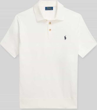 Polo Ralph Lauren Regular Fit Poloshirt aus reiner Baumwolle in Offwhite, Gr&ouml;&szlig;e XXL