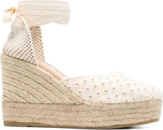 Maneb&igrave; Yucat&aacute;n Wedge Espadrilles - Dames - Sleehakken - Wit - 39 EU - Jute - Schoenen
