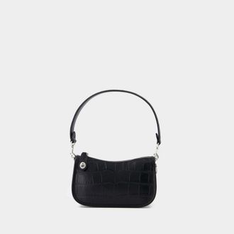 Coach Womens Hobo Swinger 20 bag - - Leather - Black - One Size