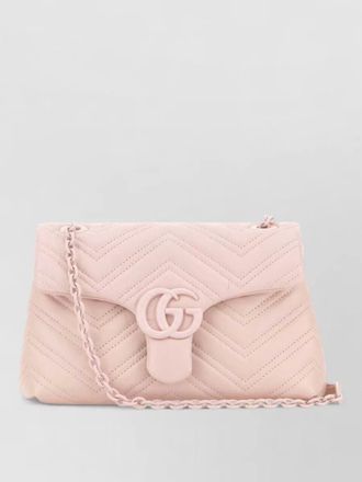 Gucci small gg marmont nappa leather shoulder bag