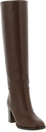 Gianvito Rossi Womens Brown Calfskin Over The Knee Shoe