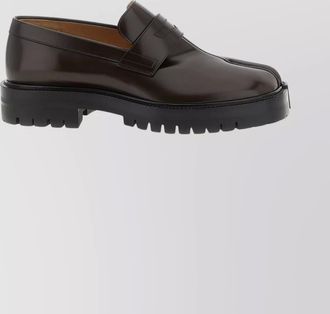 Maison Margiela chunky sole tabi style loafers