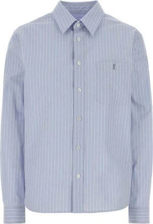 Saint Laurent Embroidered Poplin Shirt