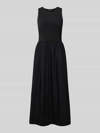 Oui Maxikleid mit Rundhalsausschnitt in Black, Gr&ouml;&szlig;e 36