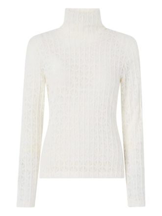 Pinko Rufina high-neck top - women - Polyamide/Elastane - S - White