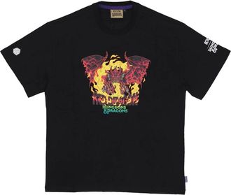 Octopus Rode Draak Tee Dungeons & Dragons - Heren - T-shirts - Zwart - M - Katoen - Tops