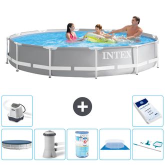 Intex Piscina Prism Frame Redonda - 366x76 Cm - 7-piezas S31923