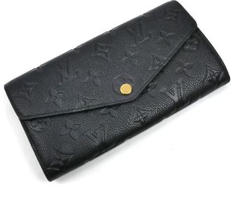Louis Vuitton Black Monogram Empreinte Long Wallet (Bi-Fold) (Pre-Owned)