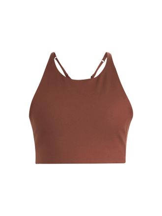 Girlfriend Collective Womens Topanga Halter Bra - Size XS Brown