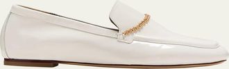 MARIA LUCA Livia Leather Chain Loafers